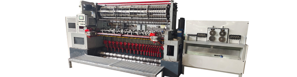 Easy Installation 2.4 Meters 75mm Fixed Knot Fence Machine , Wire Net Making Machine